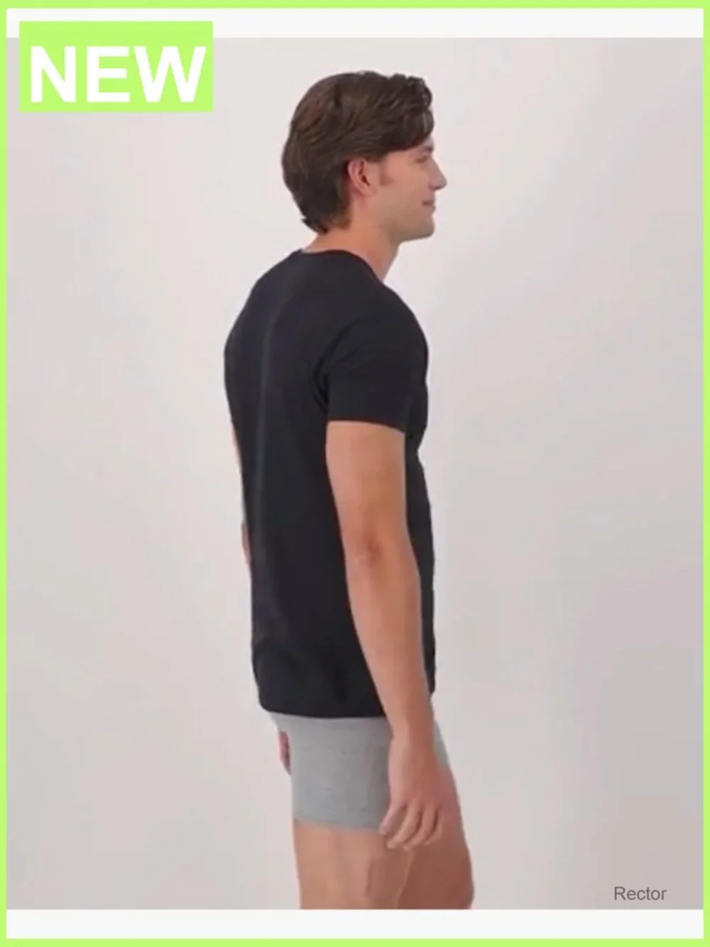 Men's Cotton Undershirts 6-Pack, Crew Neck, Moisture Wicking, Stays Tucked